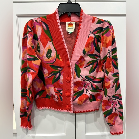 - farm rio Mixed Papaya Knit cardigan - Picture 8 of 9